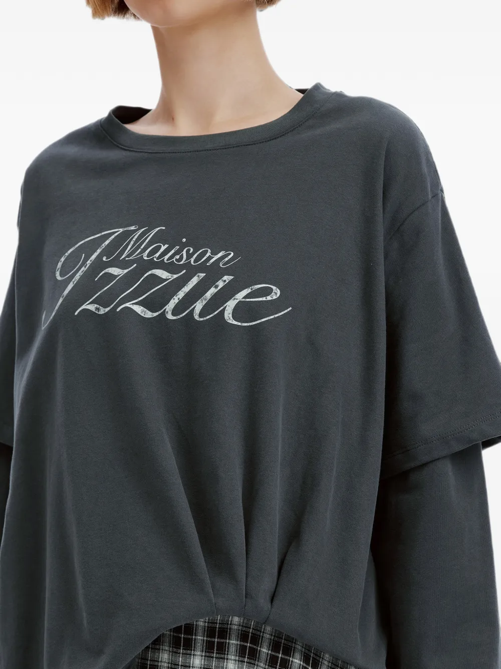 izzue Asymmetrische jurk Grijs