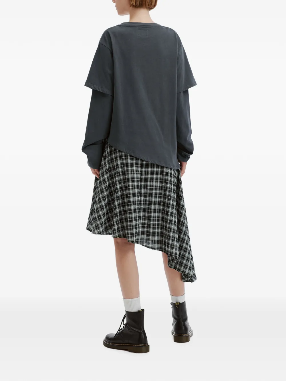 izzue Asymmetrische jurk Grijs