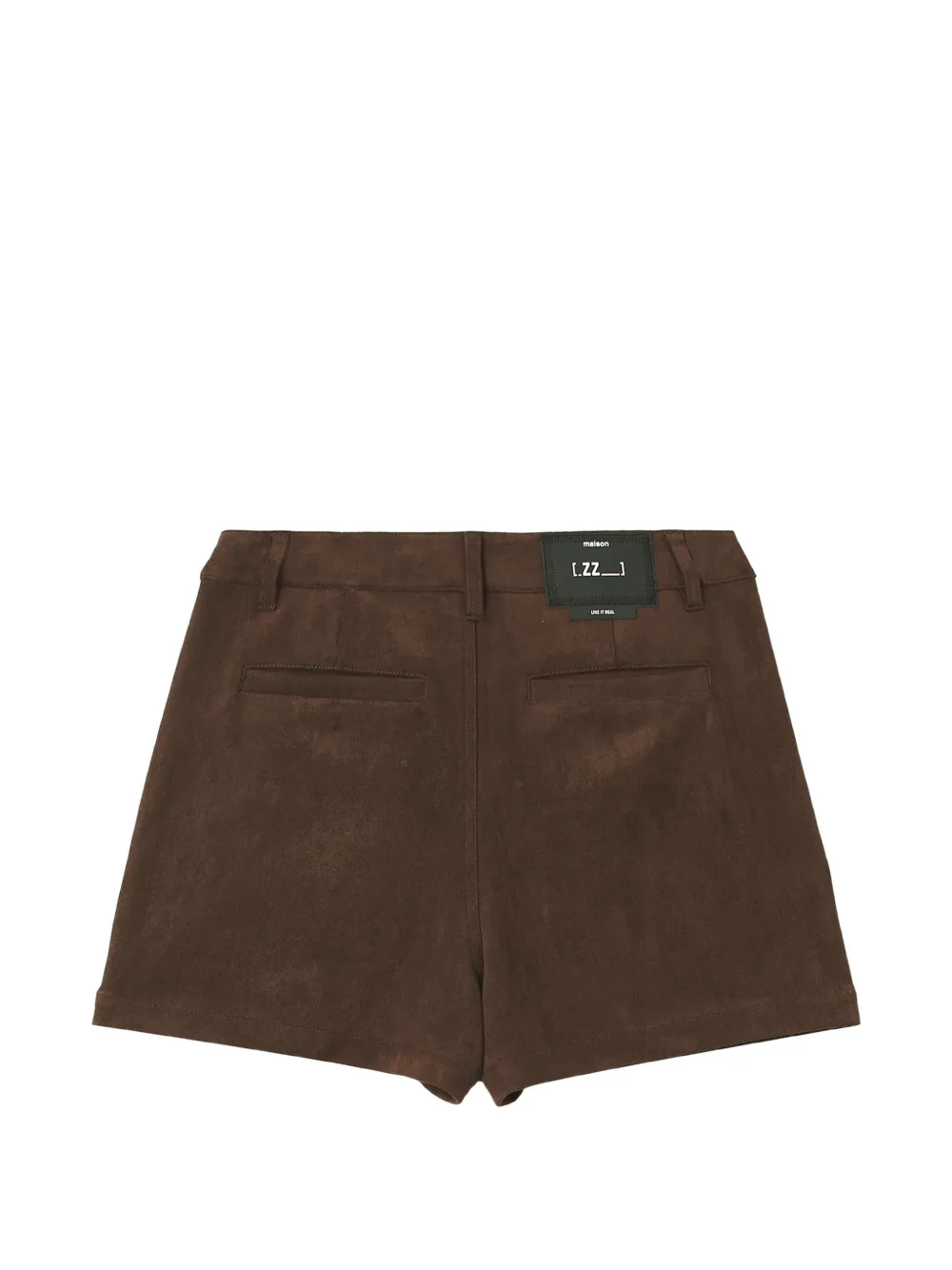 izzue Shorts van imitatieleer Bruin