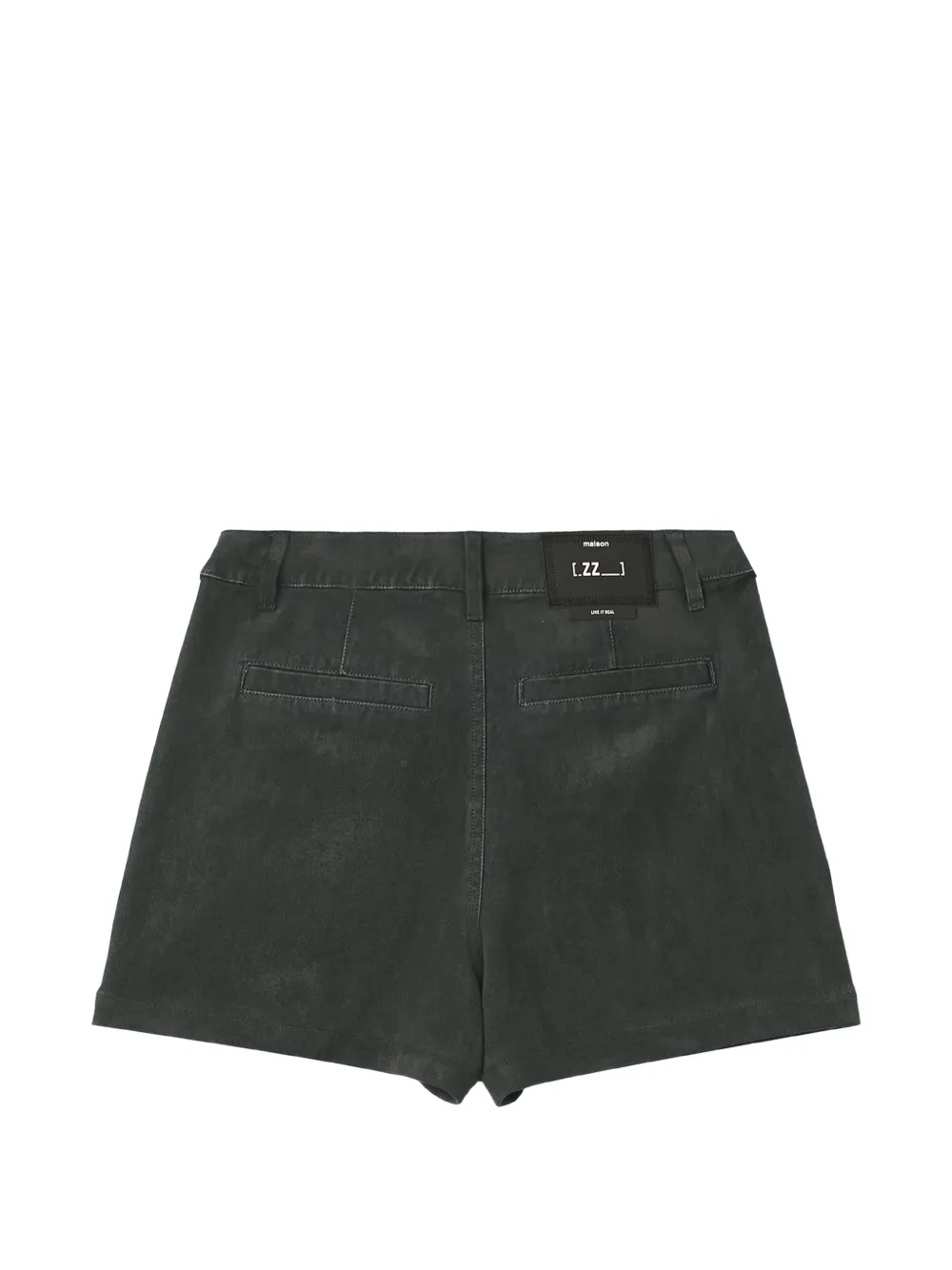 izzue katoenen-skort met rits Zwart
