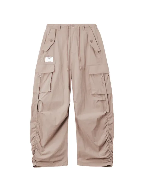 izzue ruched-detail cargo pants