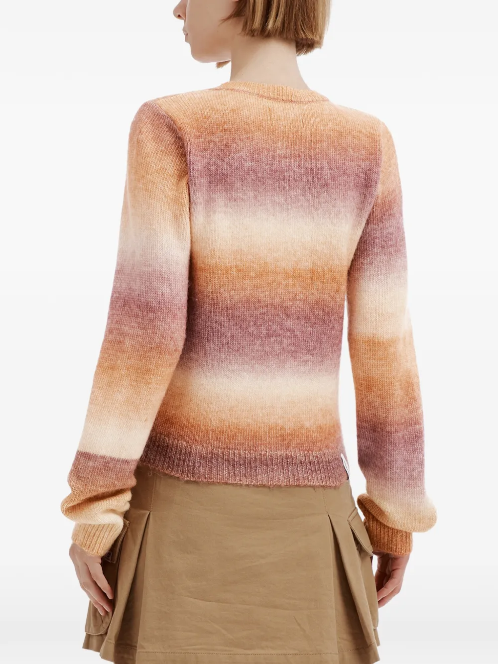 izzue Vest met hartpatch en ombré-effect Oranje