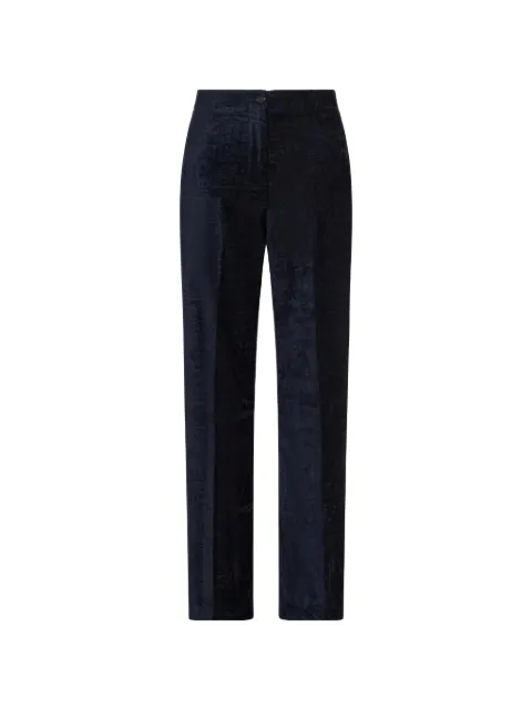 Seventy crushed-velvet straight-leg trousers