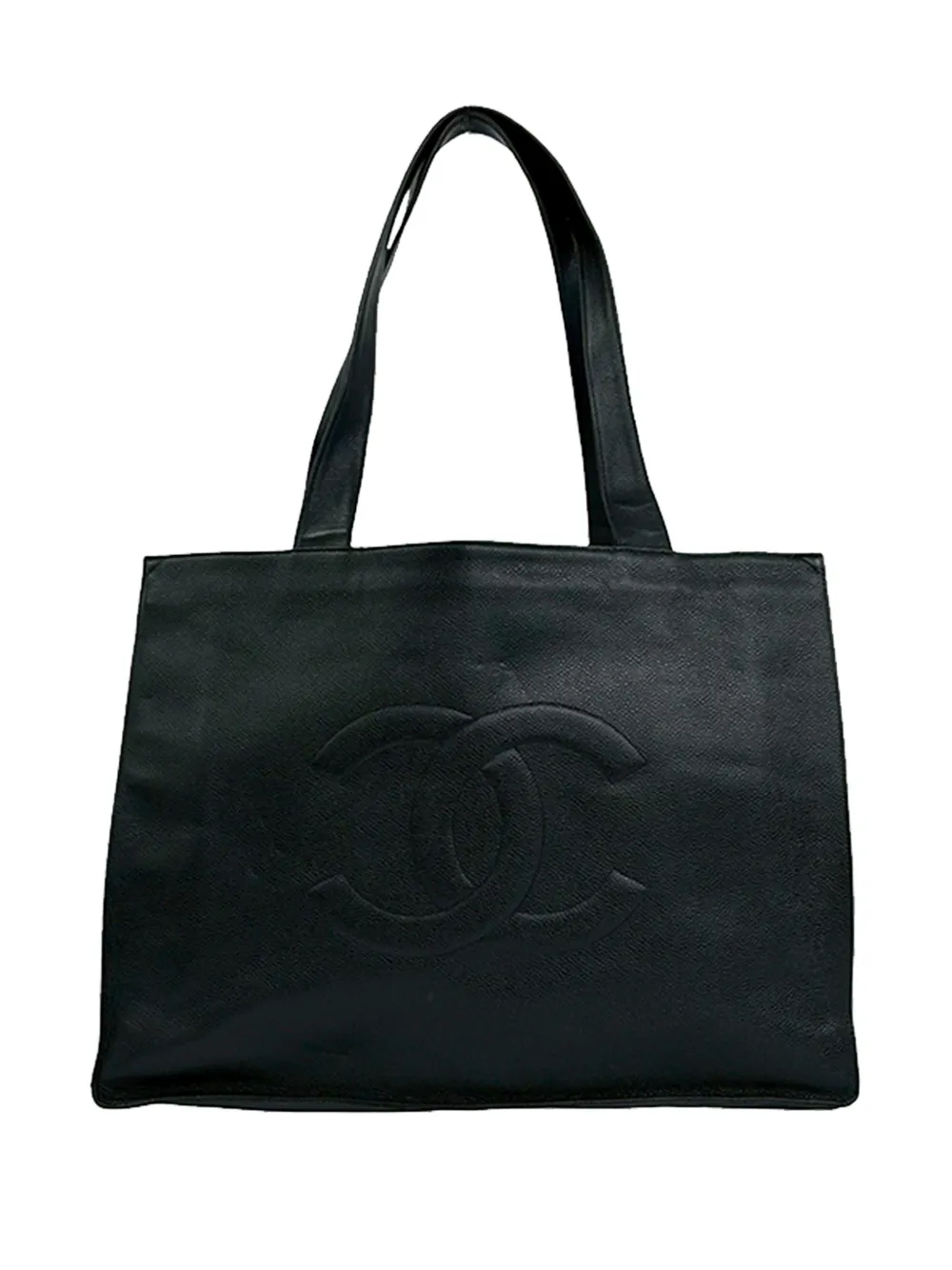 CHANEL Pre-Owned 1996-1997 CC Caviar tote bag - Schwarz