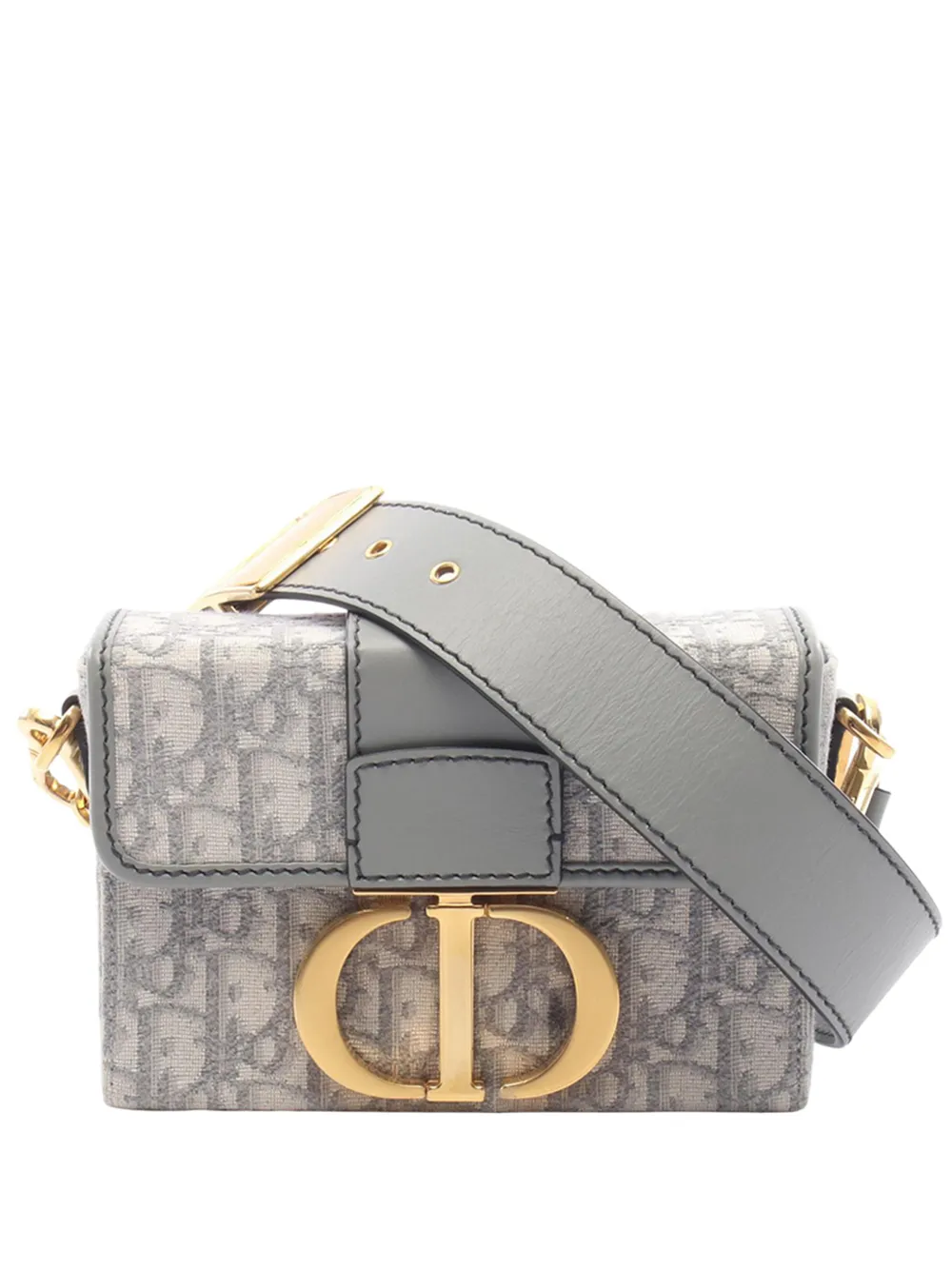 Christian Dior Pre-Owned 2000-2026 Oblique Canvas 30 Montaigne Box Bag crossbody bag - Grau