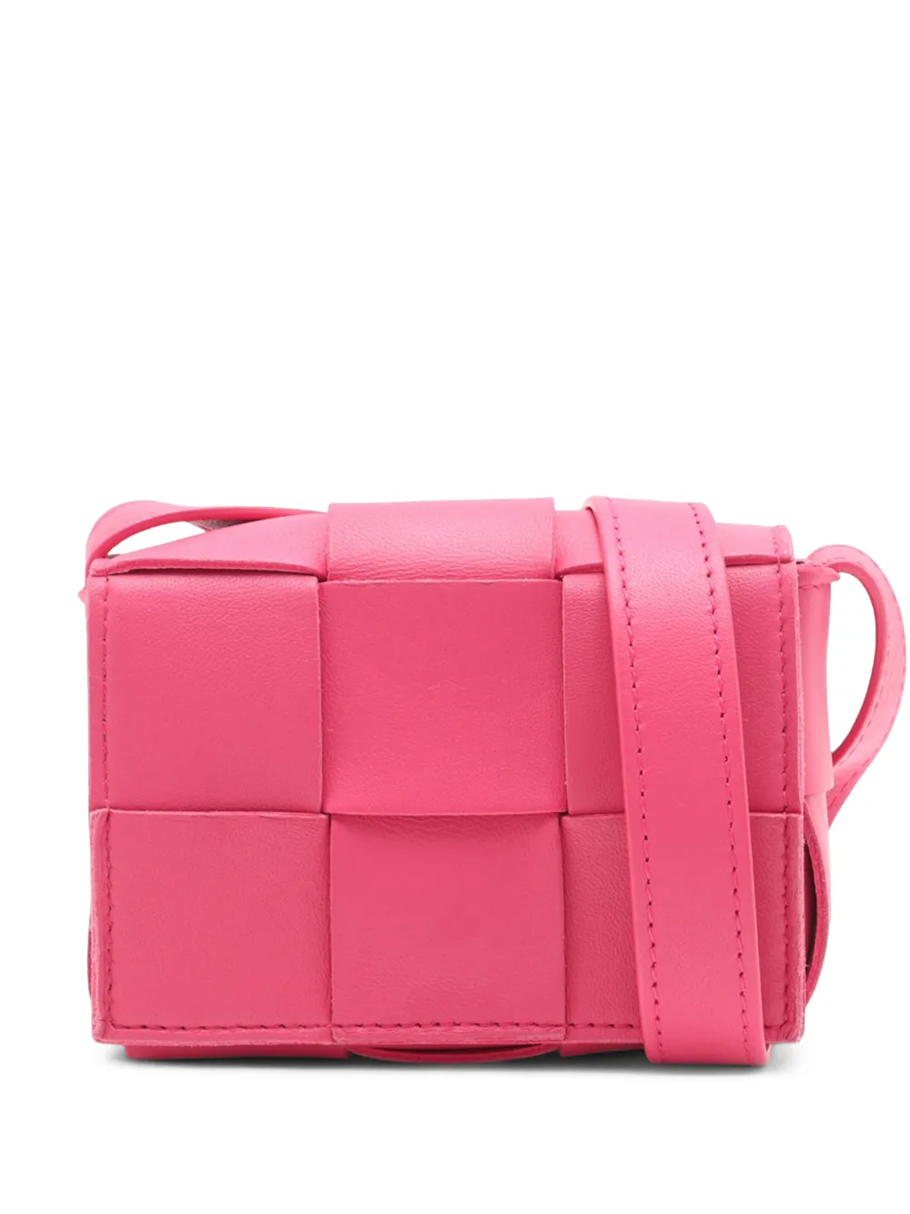 Bottega Veneta Pre-Owned 2012-2026 Extra Mini Nappa Intrecciato Cassette crossbody bag - Rosa