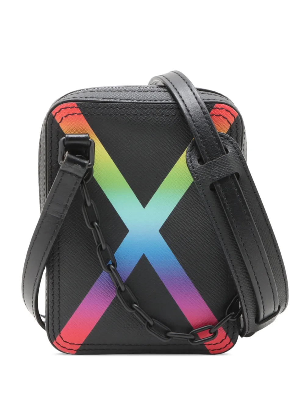 Louis Vuitton Pre-Owned 2019 Taiga Rainbow Danube crossbody bag - Schwarz