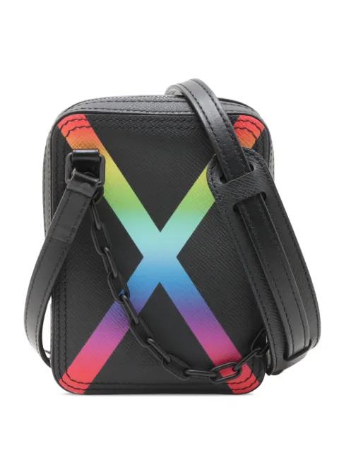 Louis Vuitton Pre-Owned 2019 Taiga Rainbow Danube crossbody bag