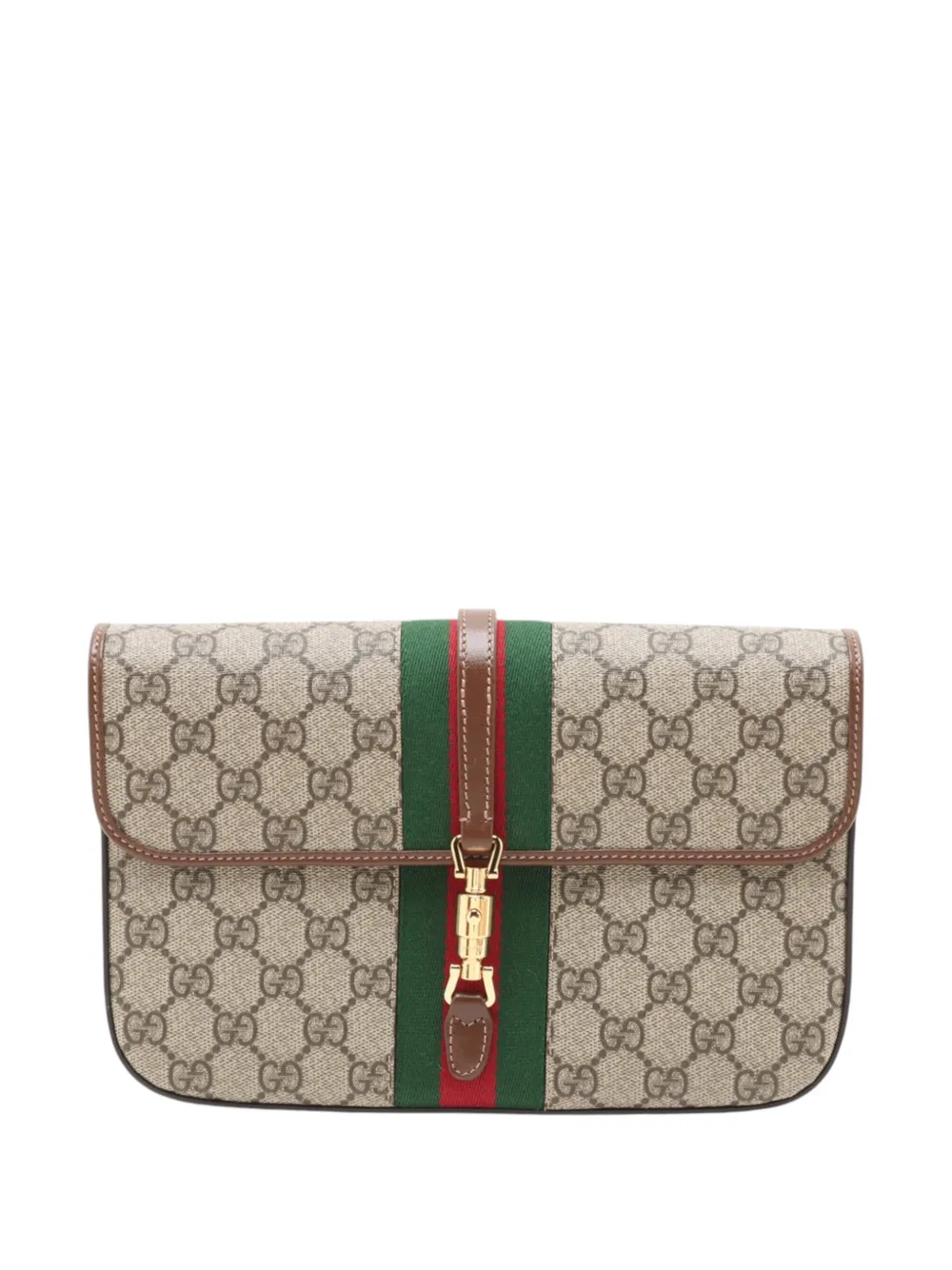 Gucci Pre-Owned 2016-2026 GG Supreme Web Jackie 1961 belt bag - Nude