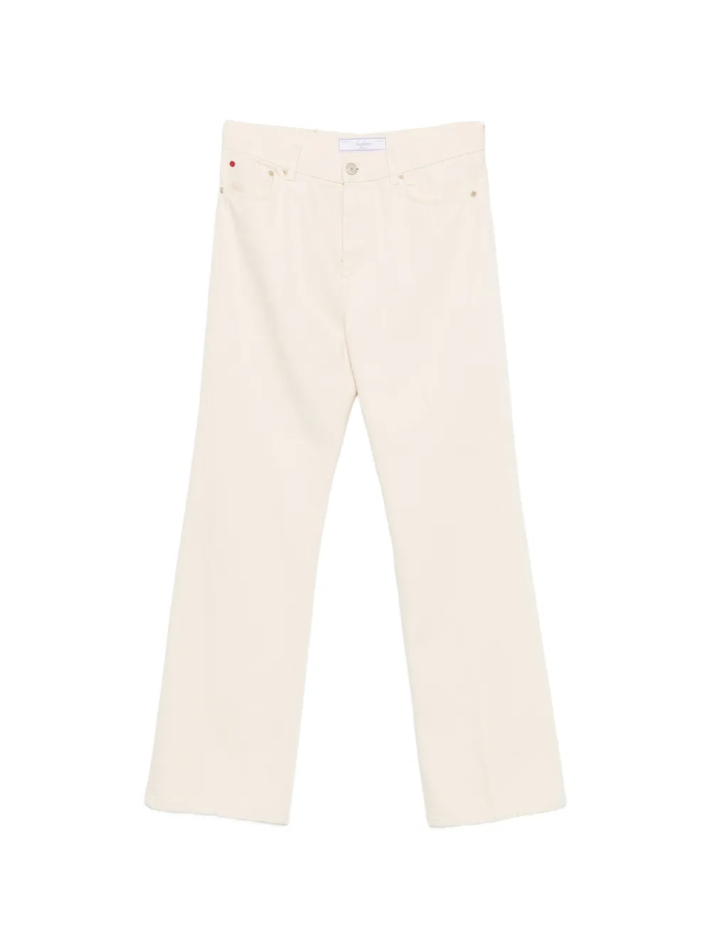 Seafarer logo-patch wide-leg jeans - Toni neutri