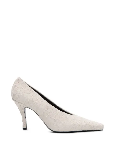 LouLou de Saison Faye distressed leather pumps