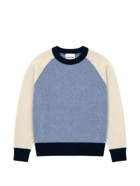 kujten colour-block raglan-sleeve sweater