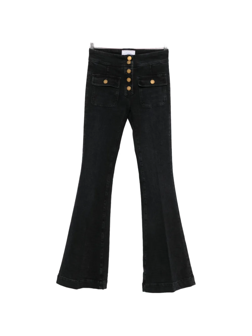 Seafarer button-up flared jeans - Schwarz