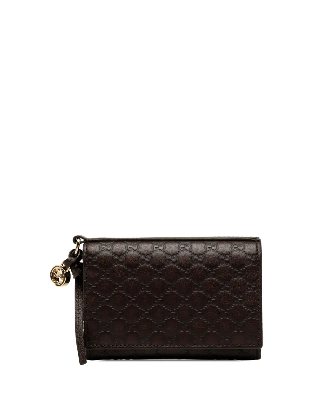 Gucci Pre-Owned 2000-2015 Guccissima Flap Case card holder - Marrone