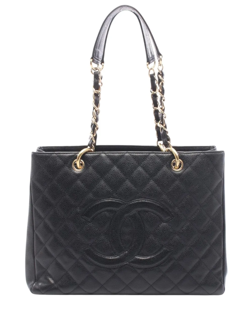 CHANEL Pre-Owned 2003-2004 Caviar Grand Shopping tote bag - Schwarz