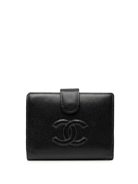 CHANEL Pre-Owned 2003-2004 CC Caviar Bifold Wallet small wallets
