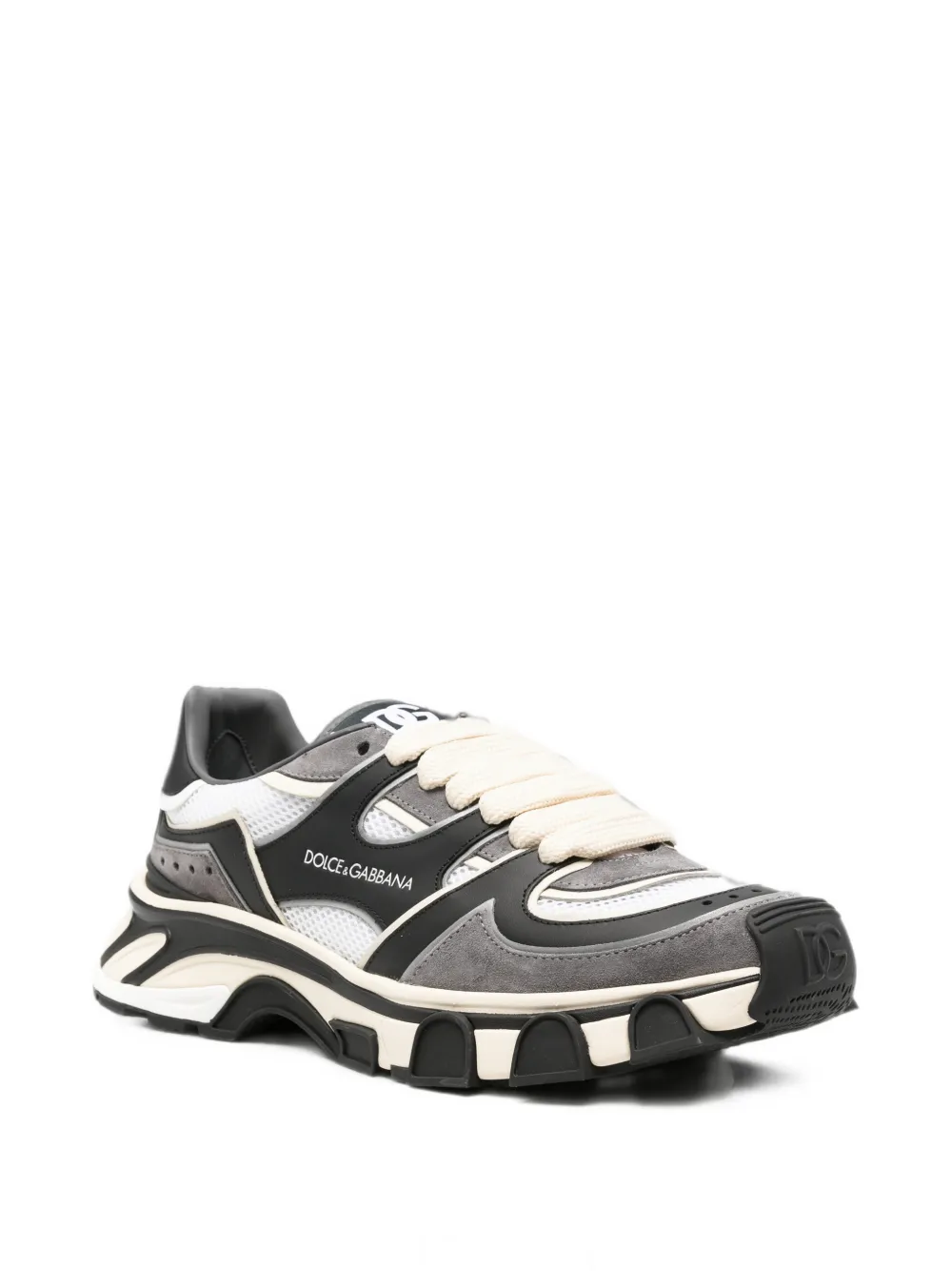 Dolce & Gabbana logo-print chunky-sole sneakers Zwart