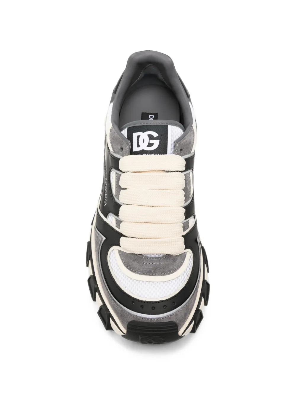 Dolce & Gabbana logo-print chunky-sole sneakers Zwart