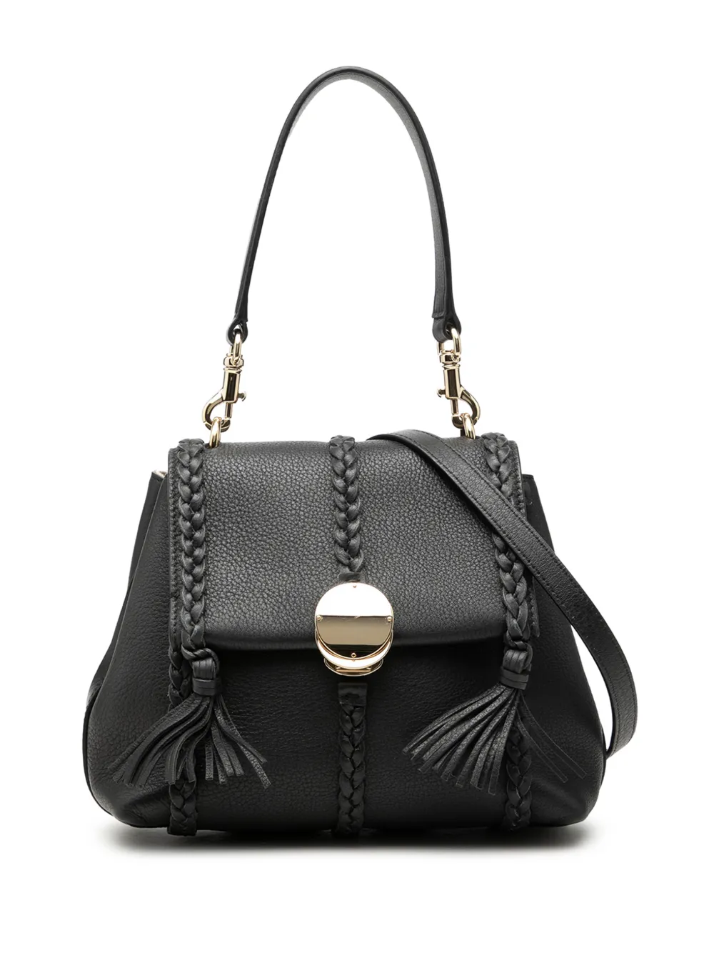 Chloé Pre-Owned 2023 Small Grained Calfskin Penelope Soft satchel - Nero