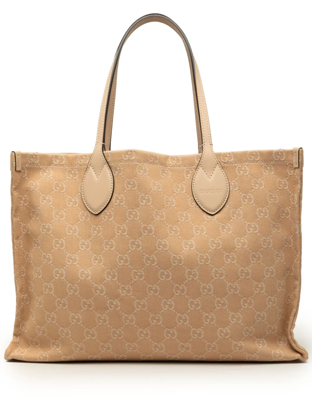 Gucci Pre-Owned 2016-2026 Large GG Denim Ophidia tote bag - Toni neutri