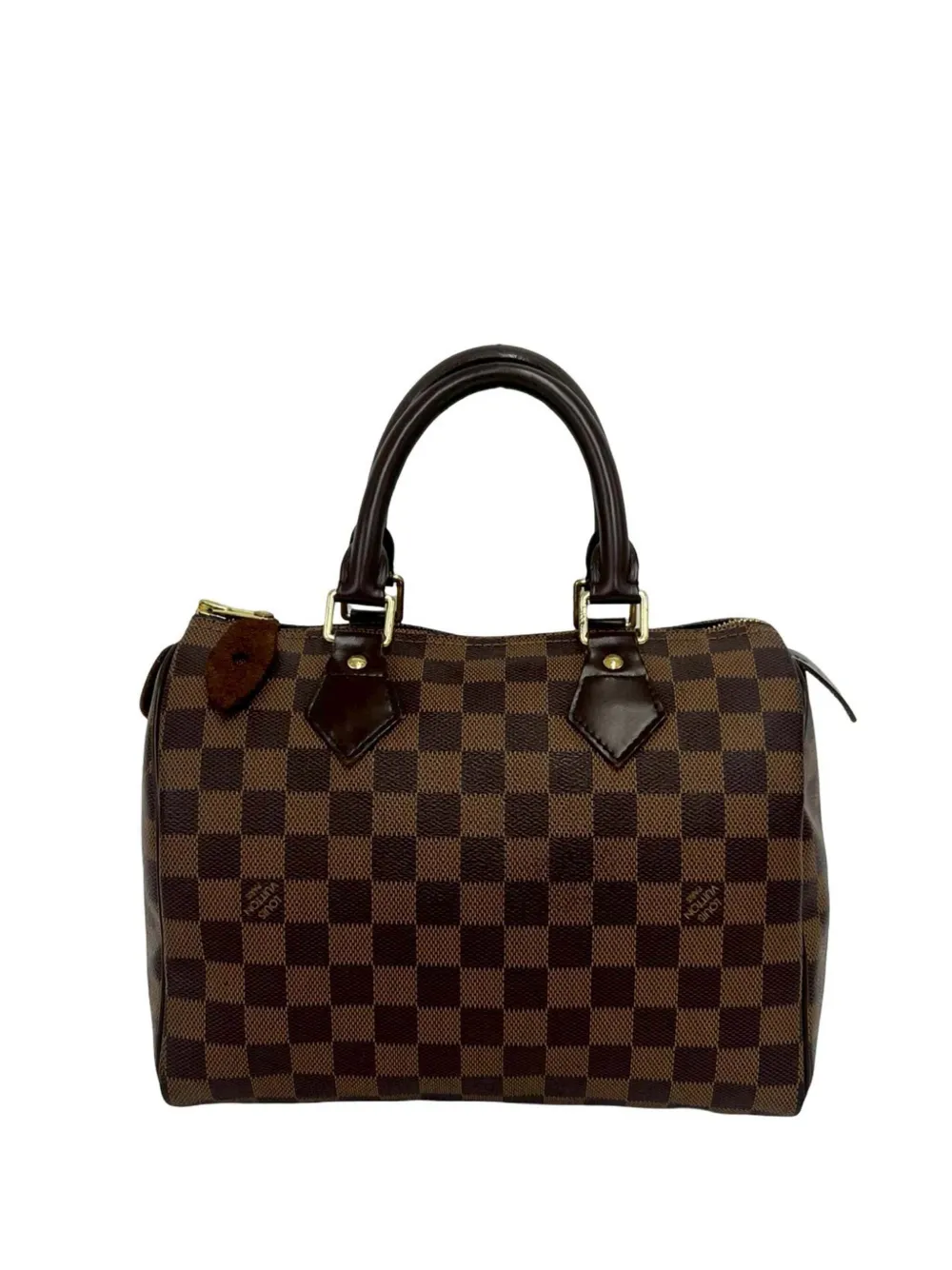 Louis Vuitton Pre-Owned 2010 Damier Ebene Speedy 25 boston bag - Marrone
