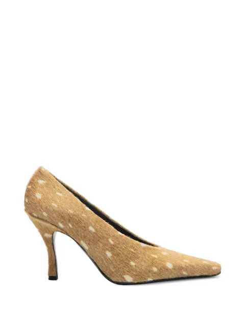 LouLou de Saison Masha pony-effect leather pumps