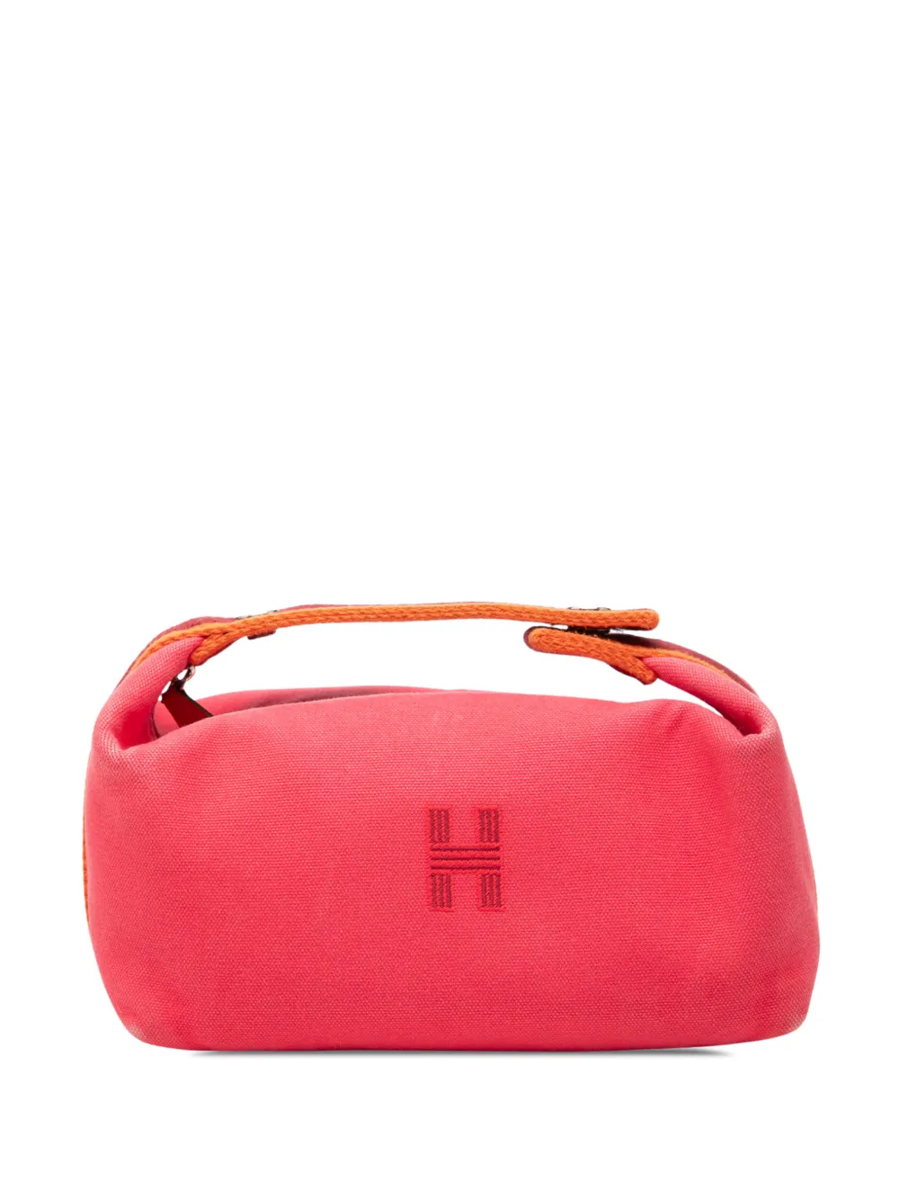 Hermès Pre-Owned 2000-2026 Small Toile Bride A Brac Case vanity bag - Rosa
