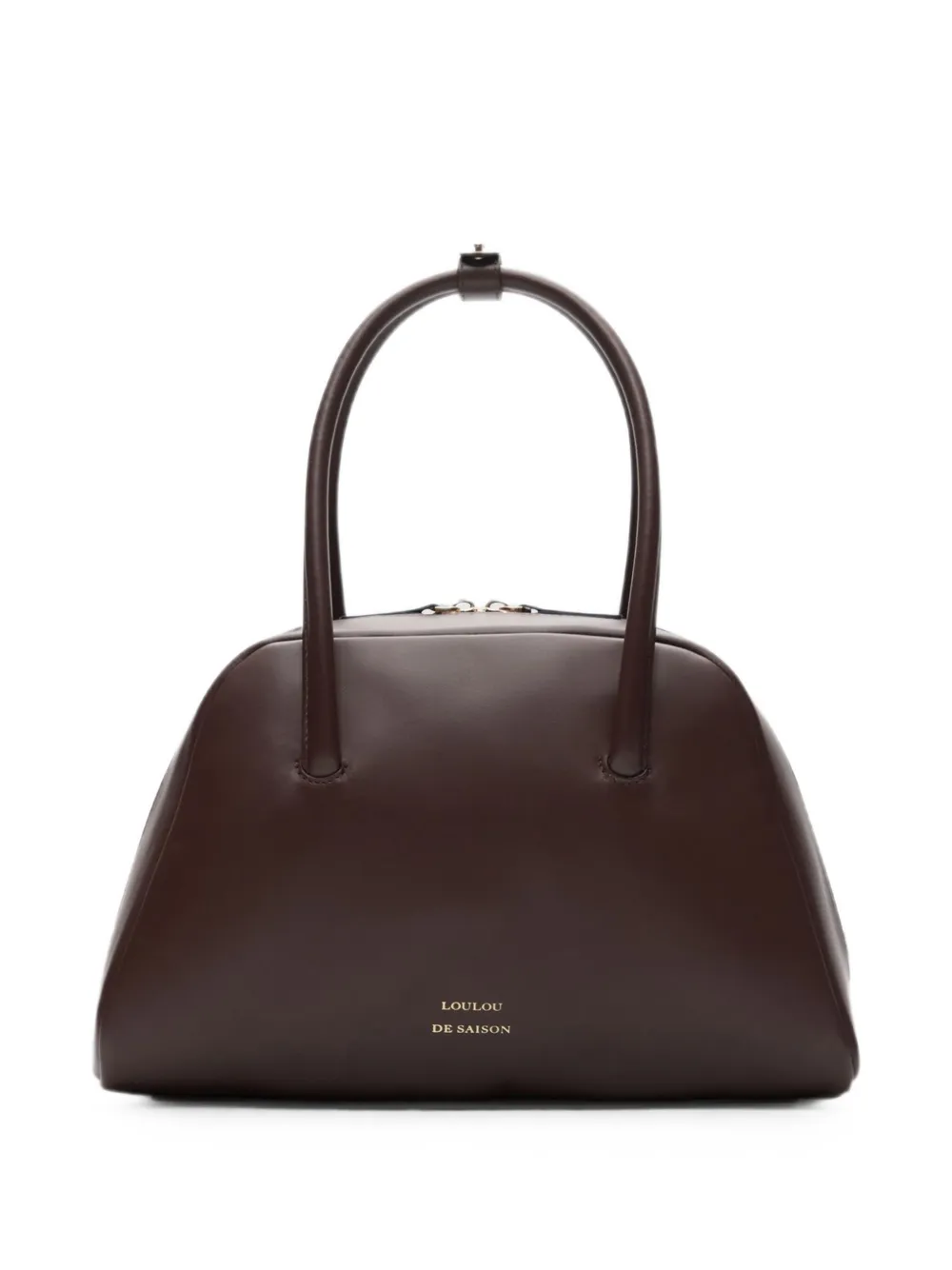 LouLou de Saison Vesper LDS leather tote bag - Braun