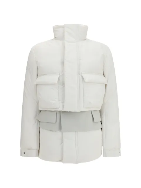 sacai layered-design padded jacket