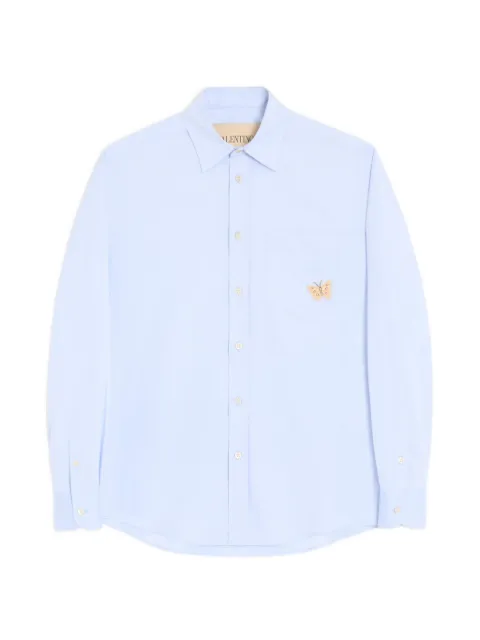 Valentino Garavani butterfly-patch long-sleeve shirt