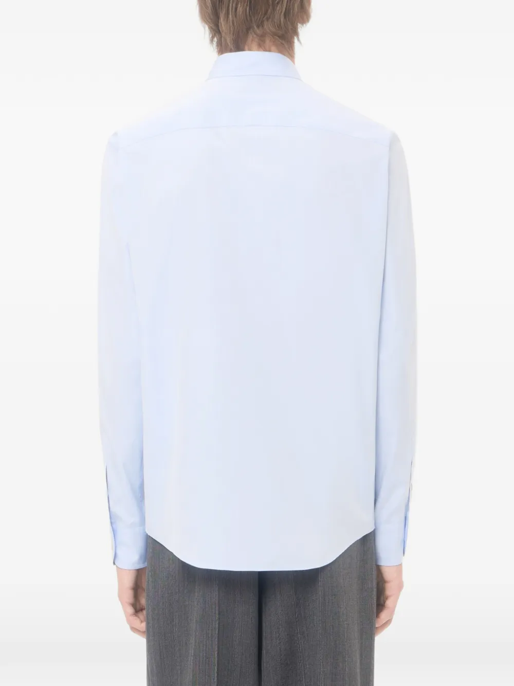 Valentino Garavani Oxford overhemd met vlinderpatch Blauw