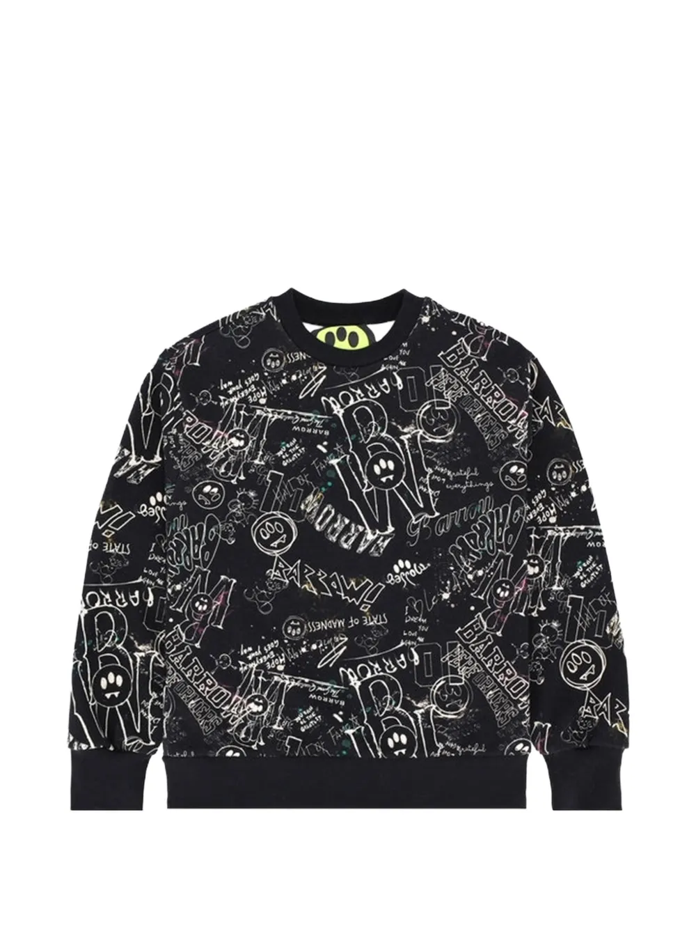 Barrow kids Felpa con stampa graffiti - Nero