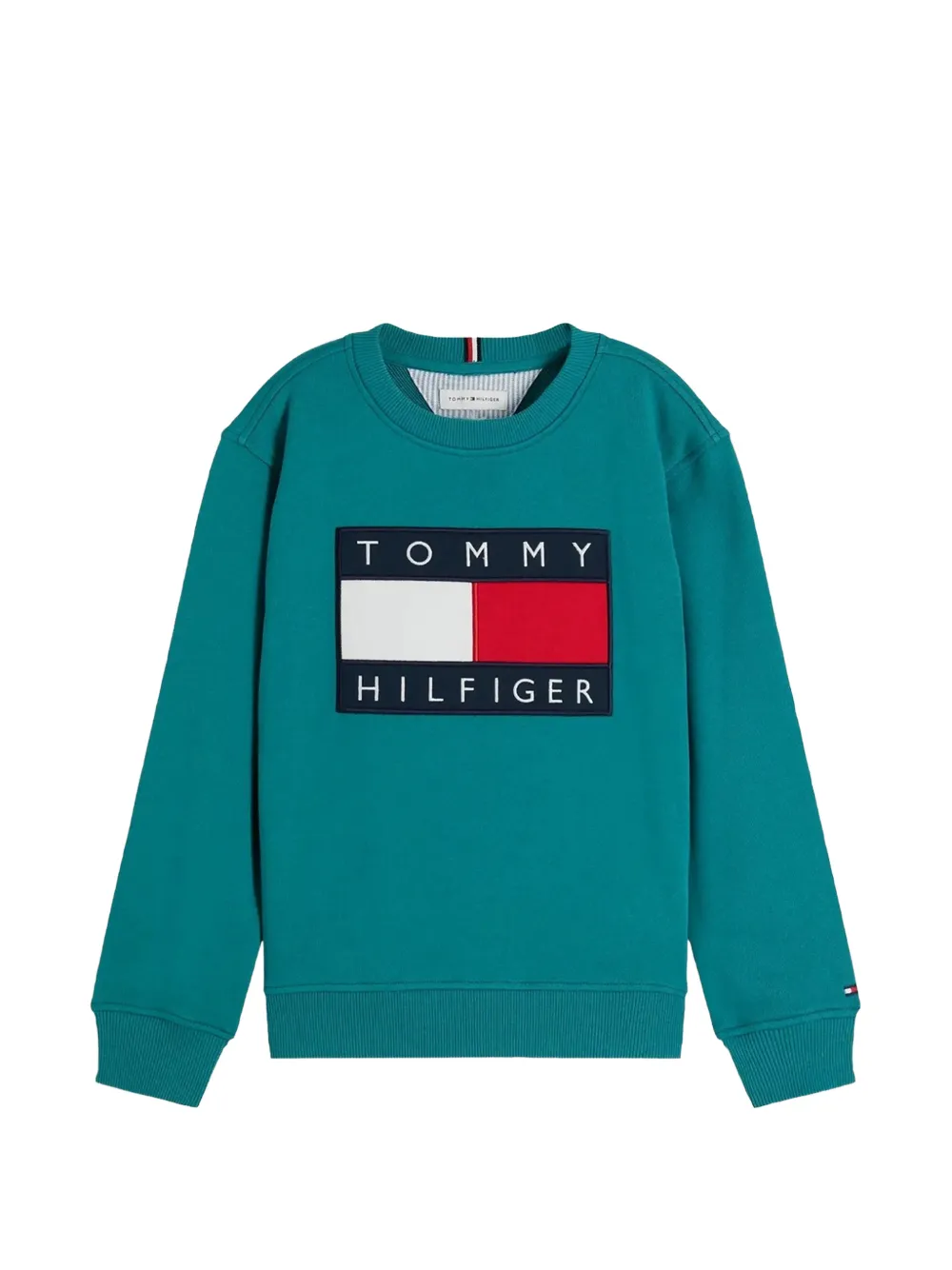 Tommy Hilfiger Junior Felpa con applicazione - Verde