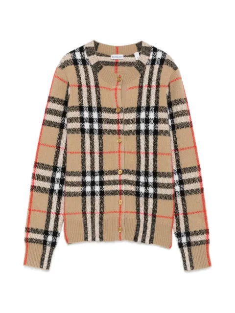Burberry cárdigan a cuadros con botones