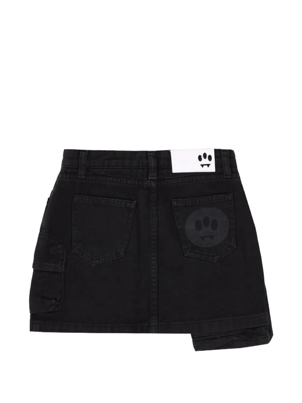 Barrow kids Rok verfraaid met kristallen en asymmetrische zoom Zwart