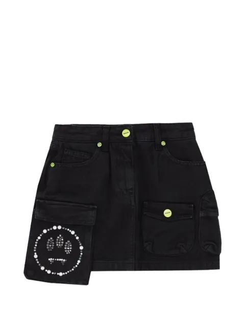 Barrow kids asymmetric-hem crystal-embellished skirt