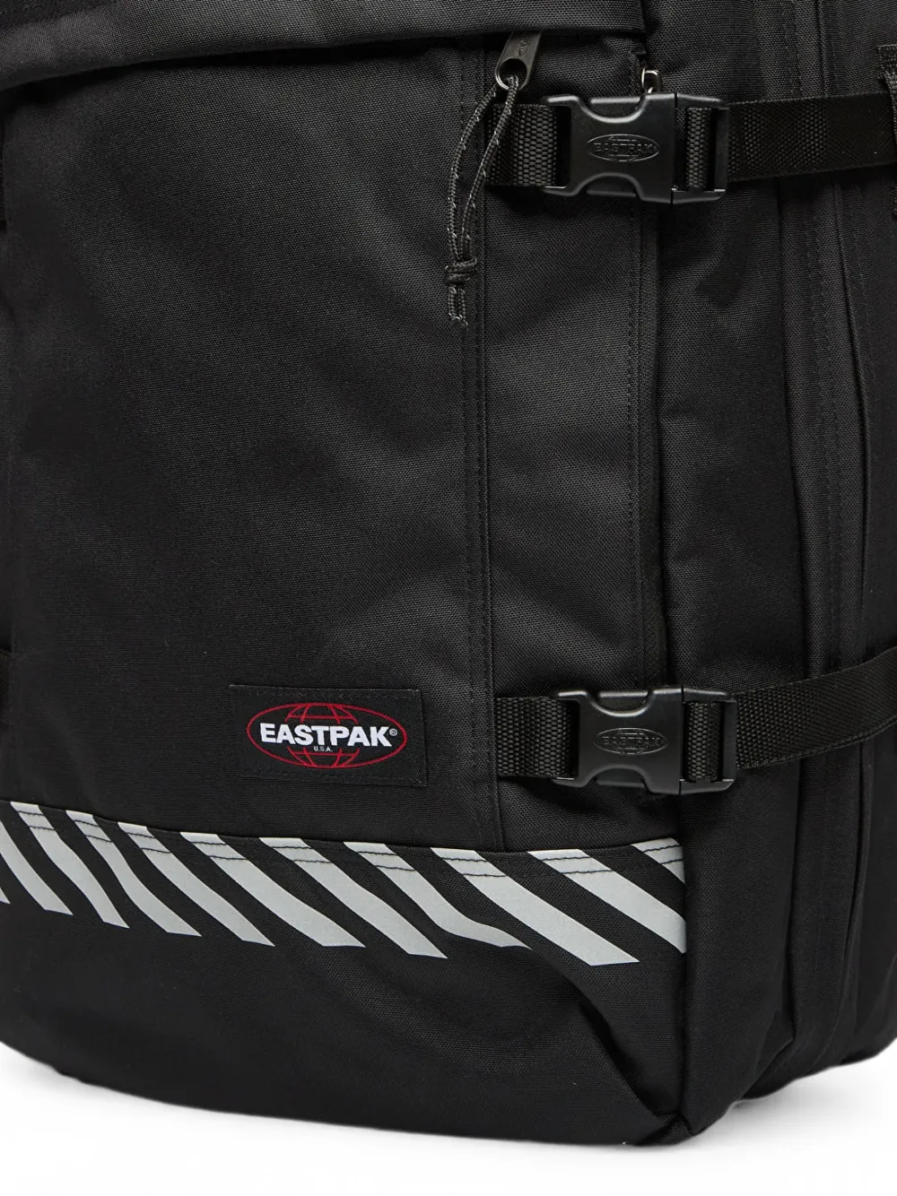 Eastpak Grote Travelpack gestreepte rugzak Zwart