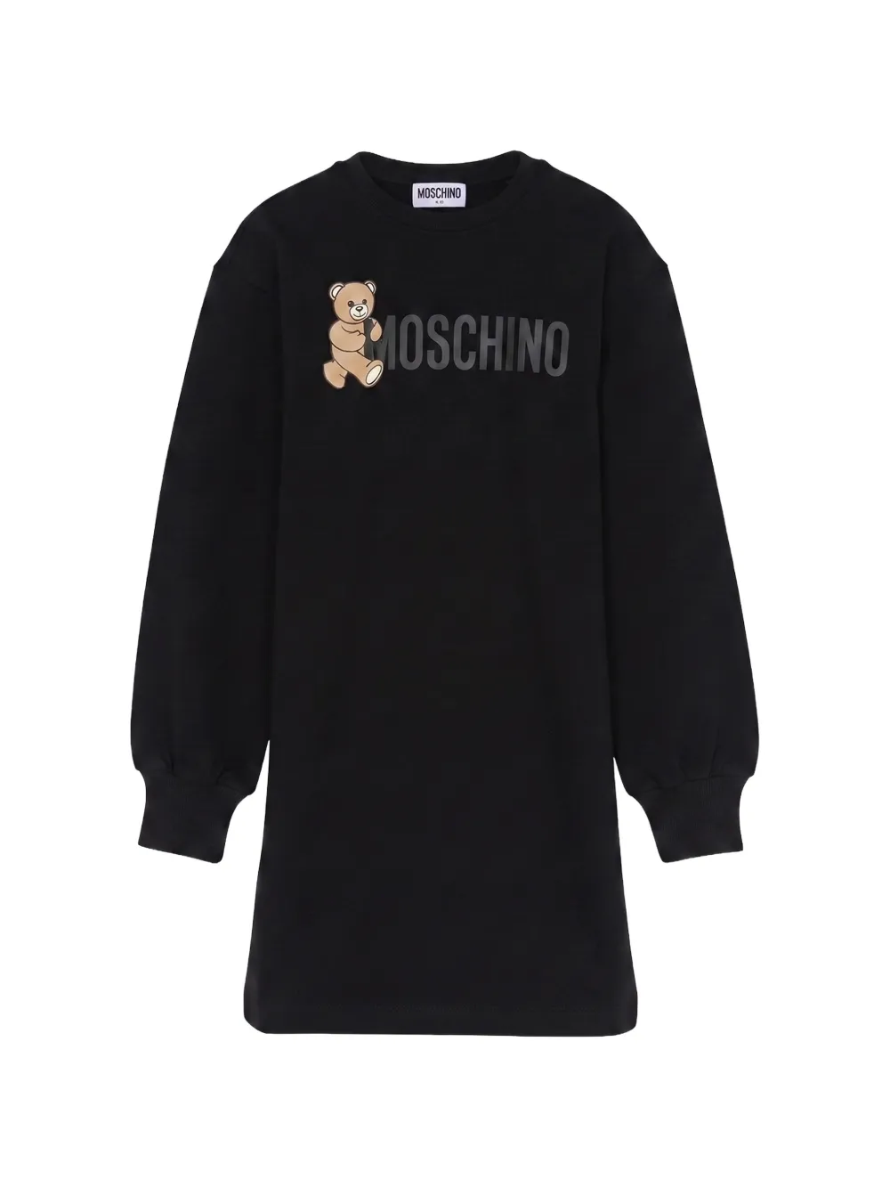 Moschino Kids Abito Teddy Bear con logo - Nero