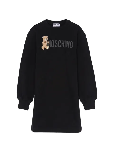 Moschino Kids Teddy Bear logo-print dress