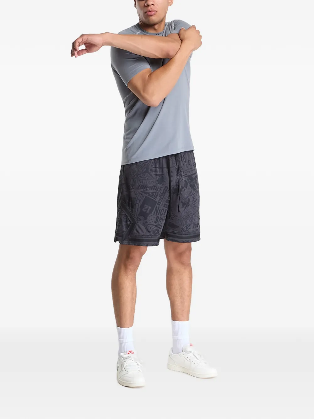 Nike Tech Dri-Fit Short-Sleeve top Grijs