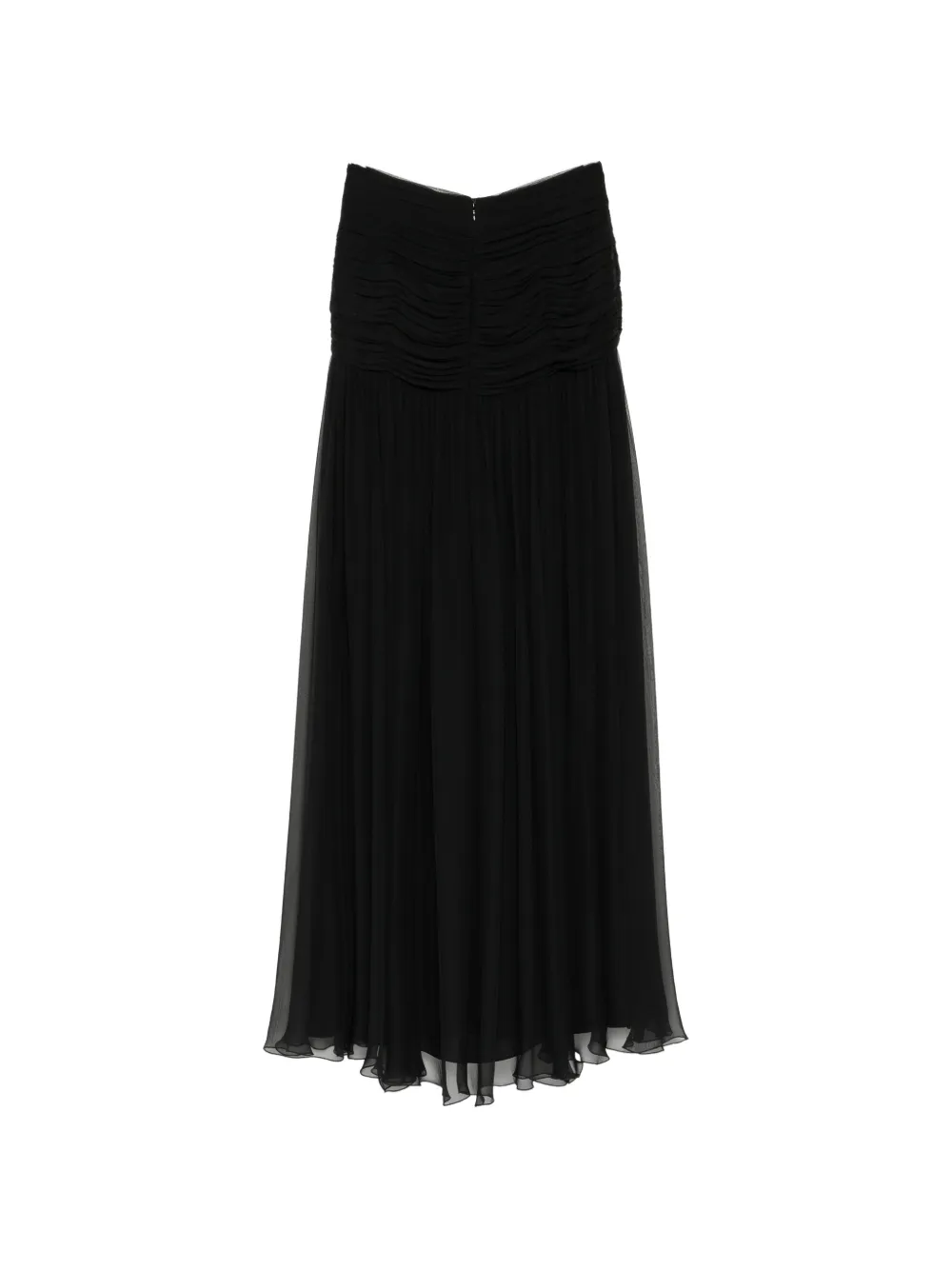 Zuhair Murad Gedrapeerde rok met split Zwart