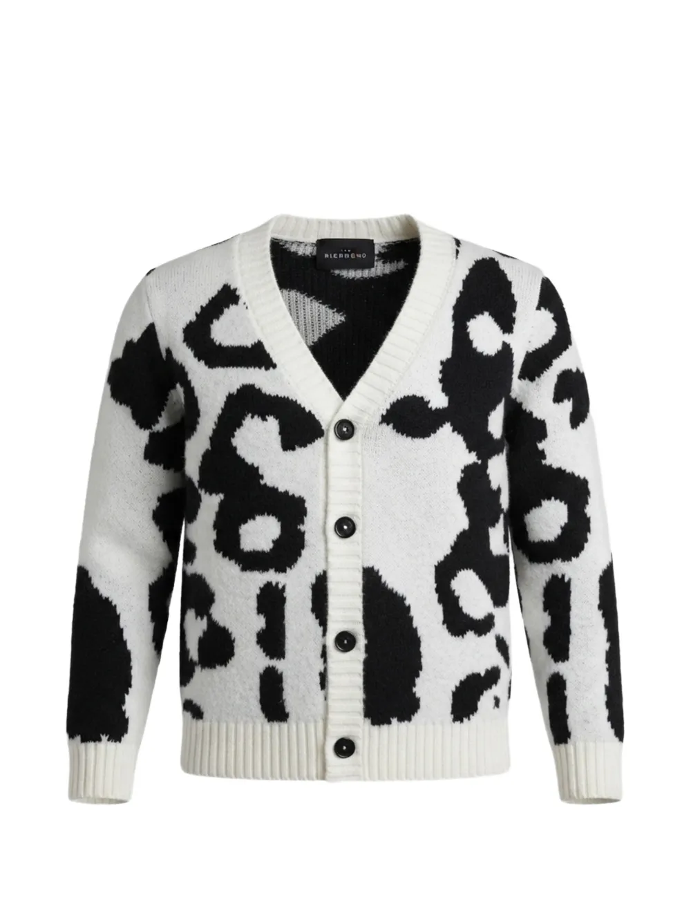 John Richmond Junior Cardigan leopardato - Bianco