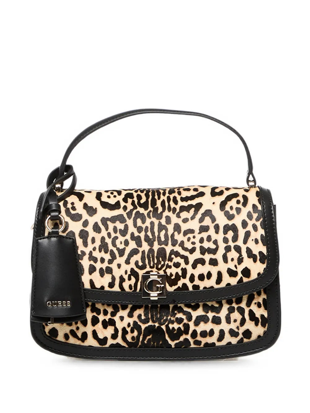 GUESS USA Audrey leopard-print crossbody bag - Nero