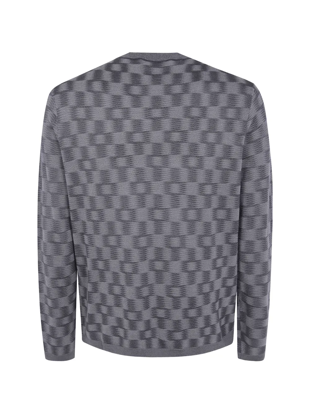 Emporio Armani Signature Capsule gebreide trui van scheerwol Grijs