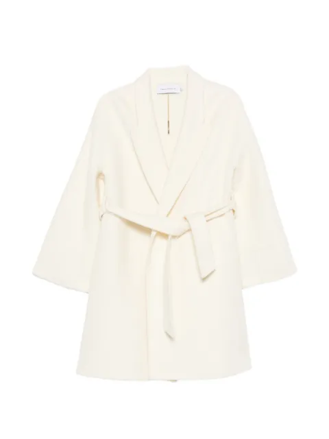 SIMONA CORSELLINI belted wide-sleeve coat