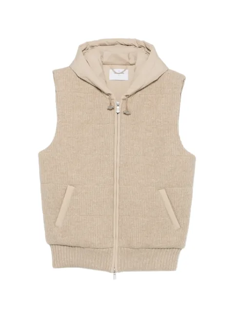 Gran Sasso quilted hooded gilet
