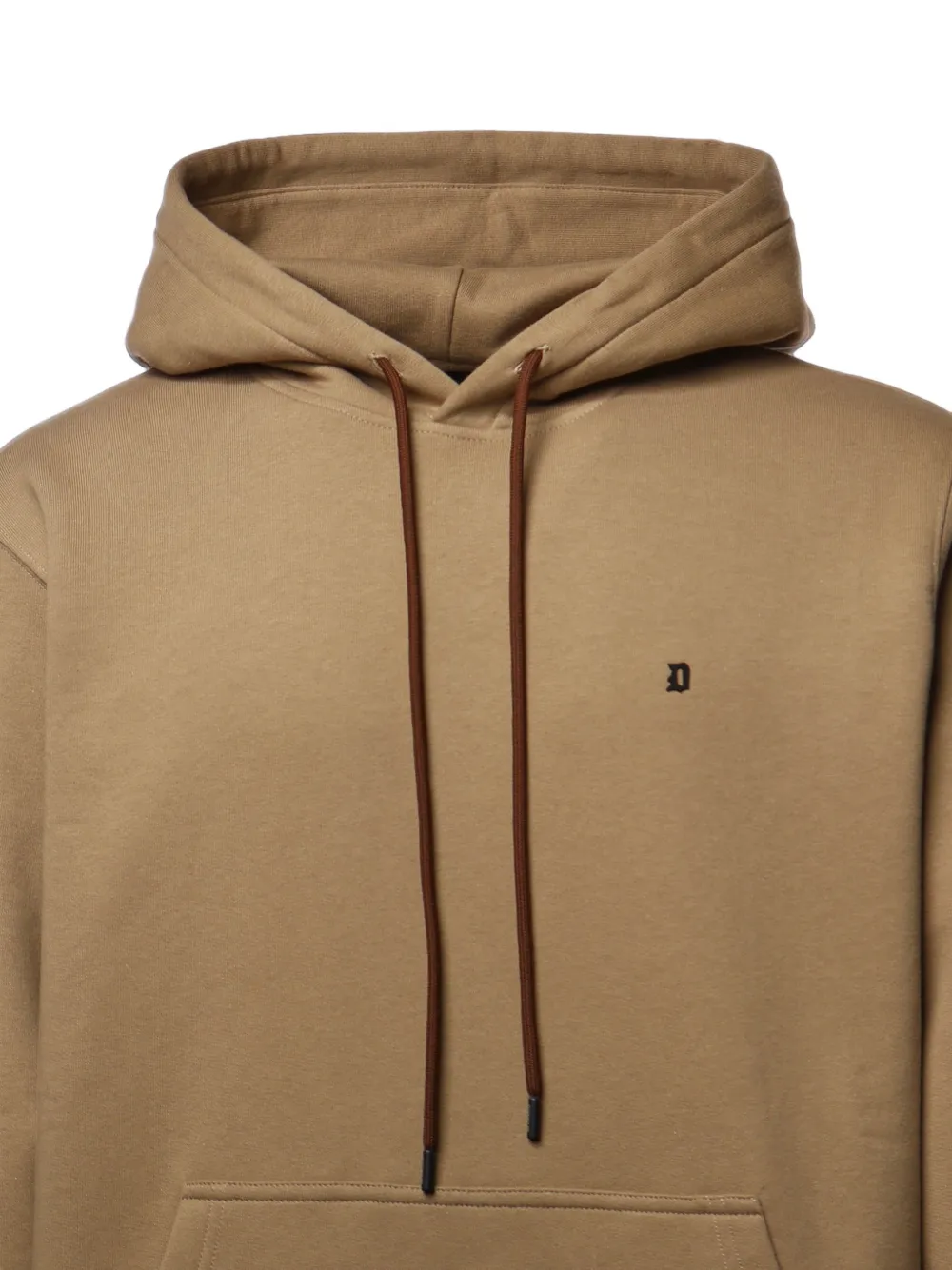 DONDUP Hoodie met geborduurd logo Beige