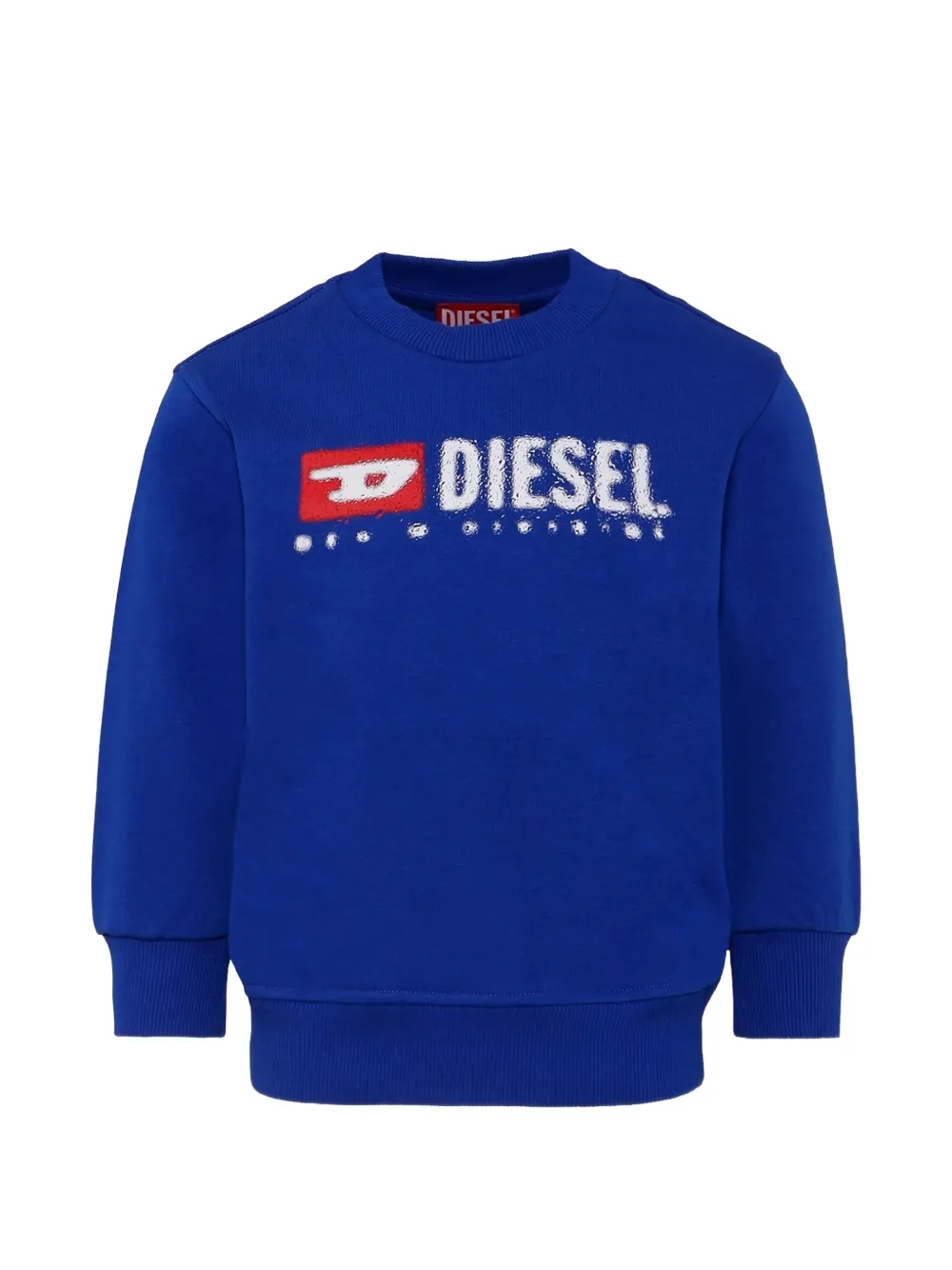 Diesel Kids Maglione girocollo con stampa - Blu