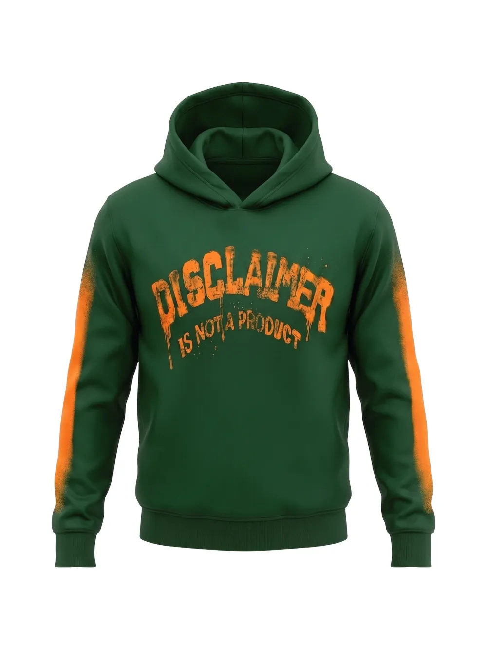 DISCLAIMER Felpa con stampa - Verde
