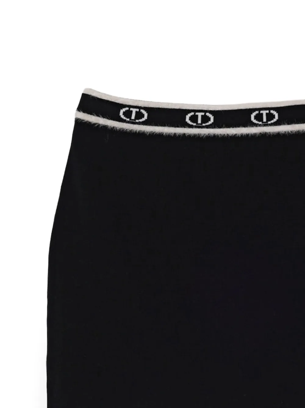 TWINSET Kids Mini-rok met logo Zwart
